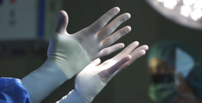 GAMMEX PI Hybrid Gloved Hands Product Image