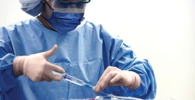 Hospital or Surgical Center Application - Using Syringe