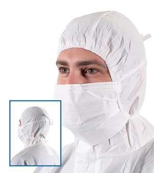 Нестерильная маска для лица на завязках BioClean™ MTA